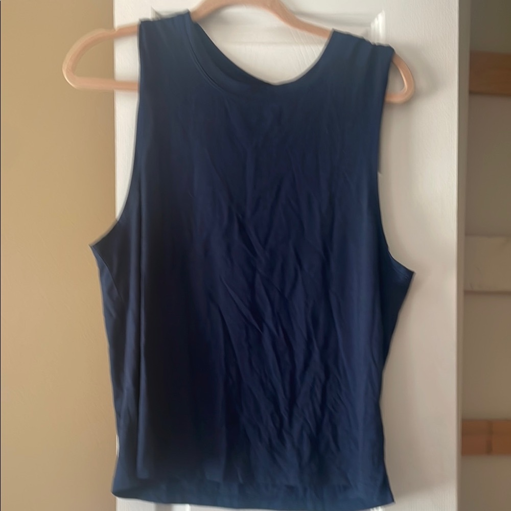 Women's Navy Sleeveless Top